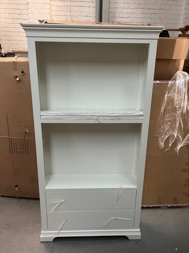 Chantilly Warm White Large Bookcase. furniture delivered