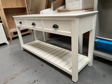 Load image into Gallery viewer, STOW WARM WHITE Extra Large Console Table Quality Furniture Clearance Ltd
