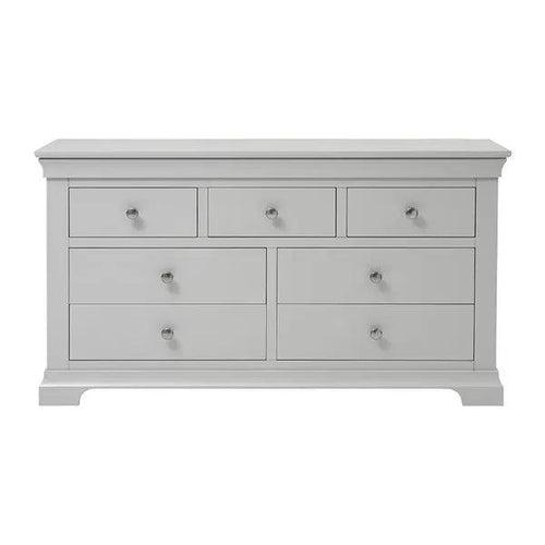 CHANTILLY PEBBLE GREY 3 Over 4 Chest Quality Furniture Clearance Ltd