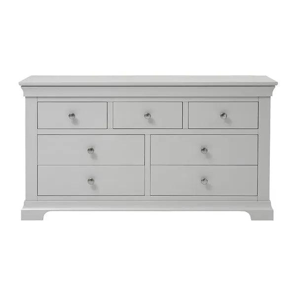 CHANTILLY PEBBLE GREY 3 Over 4 Chest Quality Furniture Clearance Ltd