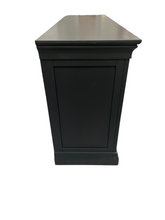 Load image into Gallery viewer, Chantilly Dusky Black 3 Over 4 Chest of Drawers Quality Furniture Clearance Ltd
