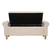 Load image into Gallery viewer, SHERBORNE
Winged Ottoman - Stone Linen Quality Furniture Clearance Ltd
