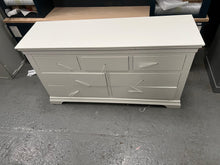 Load image into Gallery viewer, Chantilly Warm White 3 over 4 Drawer Chest furniture delivered
