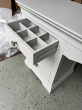 Load image into Gallery viewer, CHANTILLY PEBBLE GREY
Double Pedestal Dressing Table Quality Furniture Clearance Ltd
