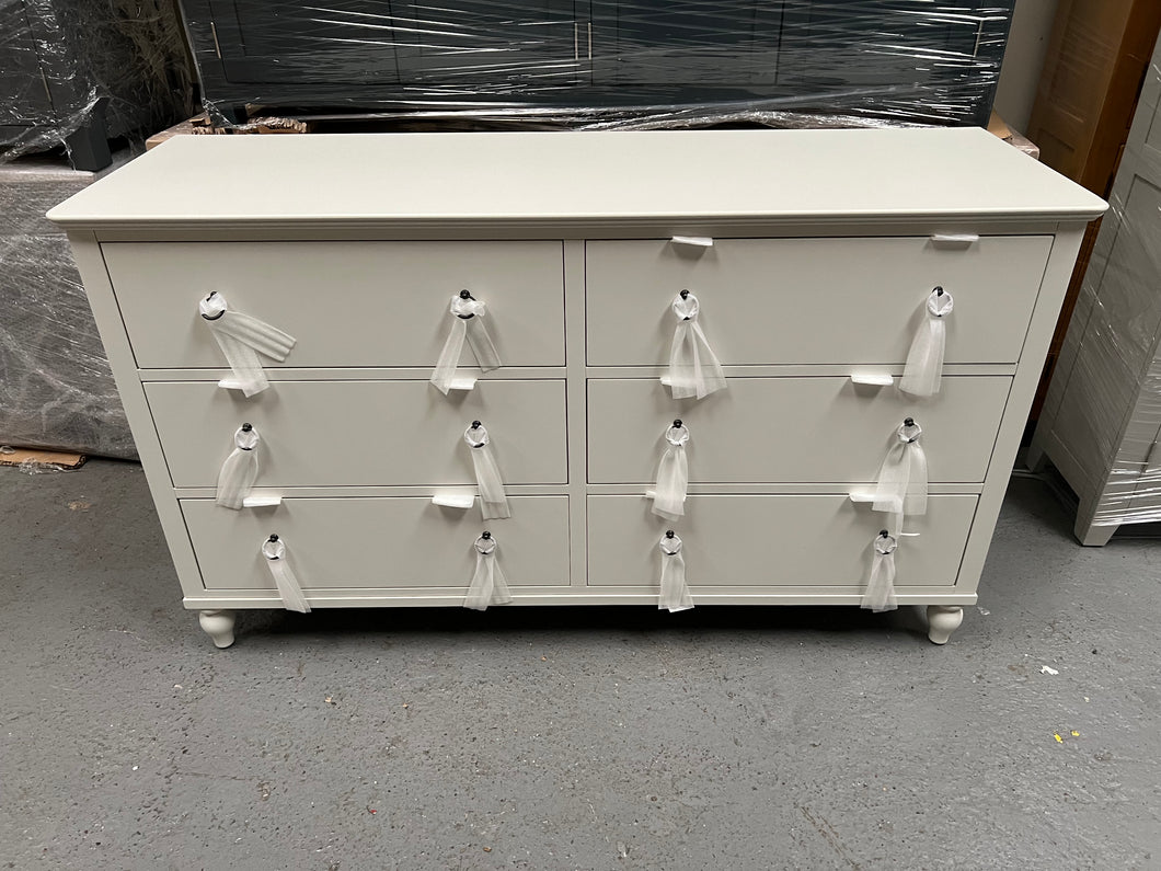 Wilmslow Grey Painted 6 Drawer Chest Quality Furniture Clearance Ltd