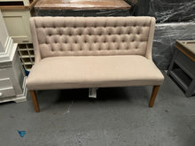 Load image into Gallery viewer, PADSTOW
Low Back Buttoned Bench - Stone Quality Furniture Clearance Ltd
