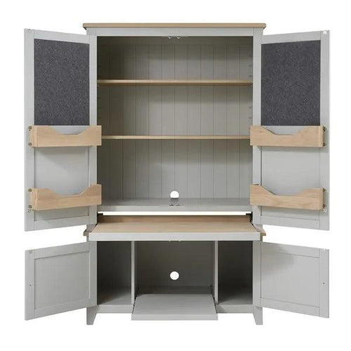 CHESTER DOVE GREY Hideaway Home Office Quality Furniture Clearance Ltd