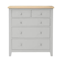 Load image into Gallery viewer, CHESTER DOVE GREY 5 Drawer Chest Quality Furniture Clearance Ltd
