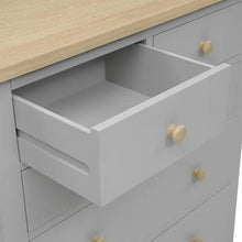 Load image into Gallery viewer, CHESTER DOVE GREY 5 Drawer Chest Quality Furniture Clearance Ltd
