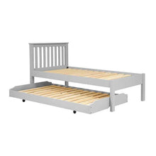 Load image into Gallery viewer, PENSHAM DOVE GREY Guest Bed and Trundle with Two Mattresses Quality Furniture Clearance Ltd
