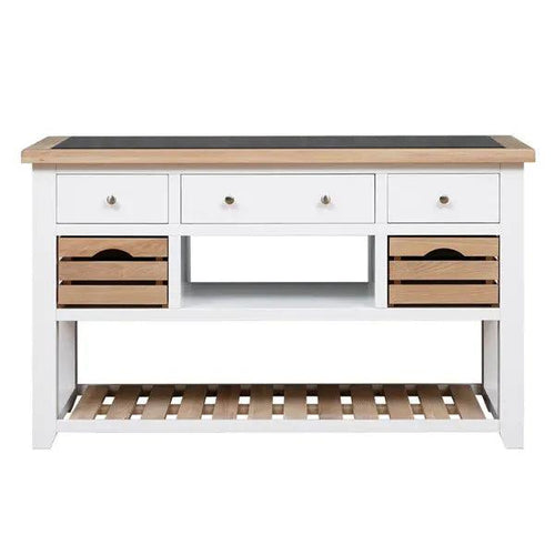 CHESTER PURE WHITE Kitchen Island Quality Furniture Clearance Ltd