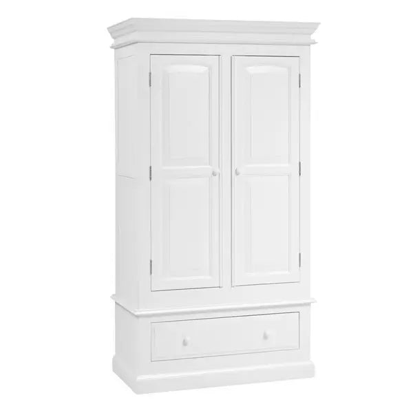 BURFORD IVORY/WARM WHITE
Double Wardrobe with Drawer Quality Furniture Clearance Ltd