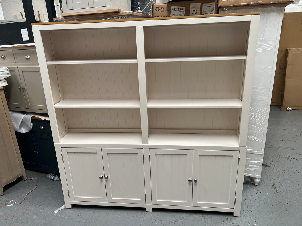 Chalford Warm White Library Cabinet Quality Furniture Clearance Ltd