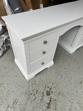 Load image into Gallery viewer, CHANTILLY PEBBLE GREY
Double Pedestal Dressing Table Quality Furniture Clearance Ltd
