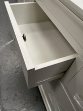 Load image into Gallery viewer, Chantilly Warm White 3 over 4 Drawer Chest furniture delivered
