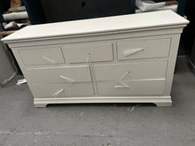 Load image into Gallery viewer, Chantilly Warm White 3 over 4 Drawer Chest furniture delivered
