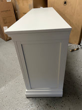 Load image into Gallery viewer, Chantilly Warm White Double Pedestal Dressing Table. furniture delivered
