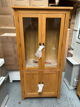 Load image into Gallery viewer, Oakland Rustic Oak Display Cabinet Quality Furniture Clearance Ltd
