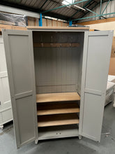 Load image into Gallery viewer, Chester Dove Grey 2 Door Hallway Cloakroom furniture delivered
