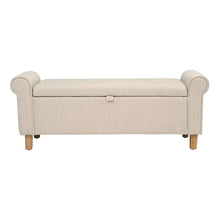 Load image into Gallery viewer, SHERBORNE
Winged Ottoman - Stone Linen Quality Furniture Clearance Ltd
