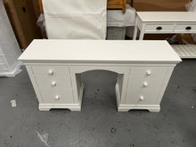 Load image into Gallery viewer, Chantilly Warm White Double Pedestal Dressing Table. furniture delivered
