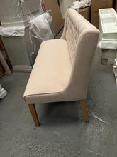 Load image into Gallery viewer, PADSTOW
Low Back Buttoned Bench - Stone Quality Furniture Clearance Ltd
