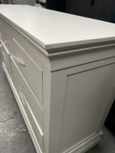 Load image into Gallery viewer, Chantilly Warm White 3 over 4 Drawer Chest furniture delivered
