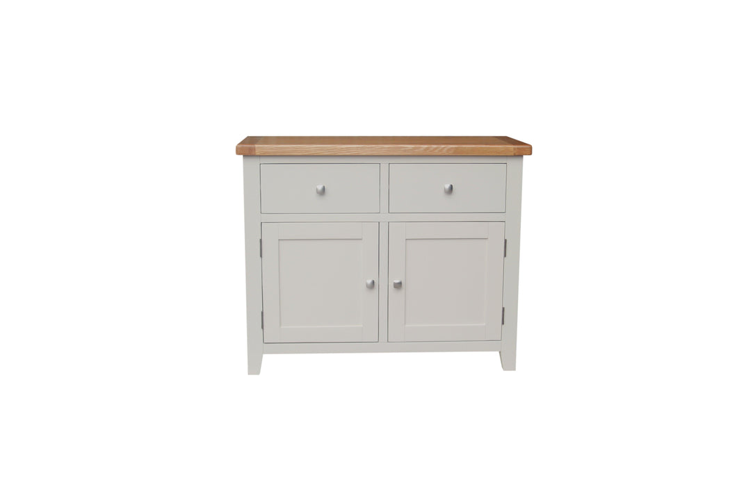 HAMPSHIRE SMALL SIDEBOARD – GREY/OAK Quality Furniture Clearance Ltd