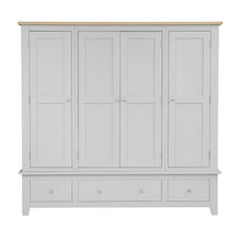 Load image into Gallery viewer, CHESTER DOVE GREY
Four Door Wardrobe Quality Furniture Clearance Ltd
