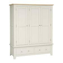 Load image into Gallery viewer, CHESTER STONE Triple Wardrobe Quality Furniture Clearance Ltd
