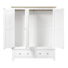 Load image into Gallery viewer, CHESTER PURE WHITE Triple Wardrobe Quality Furniture Clearance Ltd
