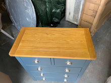 Load image into Gallery viewer, WESTCOTE INKY BLUE 2 Over 3 Drawer Chest Quality Furniture Clearance Ltd
