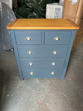 Load image into Gallery viewer, WESTCOTE INKY BLUE 2 Over 3 Drawer Chest Quality Furniture Clearance Ltd
