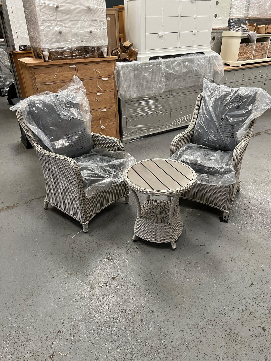 Frampton 3 piece patio set Quality Furniture Clearance Ltd