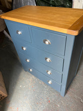 Load image into Gallery viewer, WESTCOTE INKY BLUE 2 Over 3 Drawer Chest Quality Furniture Clearance Ltd
