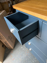 Load image into Gallery viewer, WESTCOTE INKY BLUE 2 Over 3 Drawer Chest Quality Furniture Clearance Ltd
