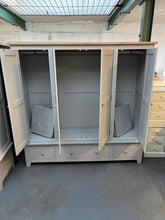 Load image into Gallery viewer, Chester Dove Grey Four Door Quad Wardrobe furniture delivered 
