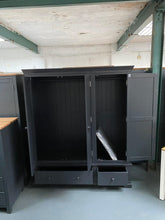 Load image into Gallery viewer, Chantilly Dusky Black Triple Wardrobe Quality Furniture Clearance Ltd
