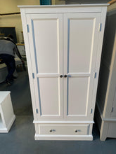 Load image into Gallery viewer, Pensham Pure White Narrow Double Wardrobe furniture delivered 
