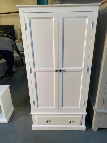 Pensham Pure White Narrow Double Wardrobe furniture delivered 