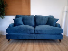 Load image into Gallery viewer, ANNE – 3S + 2S – VELVET PEACOCK BLUE (TEAL) furniture delivered
