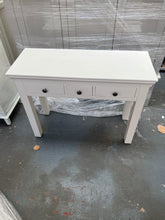 Load image into Gallery viewer, Chantilly Warm White Console Desk Quality Furniture Clearance Ltd
