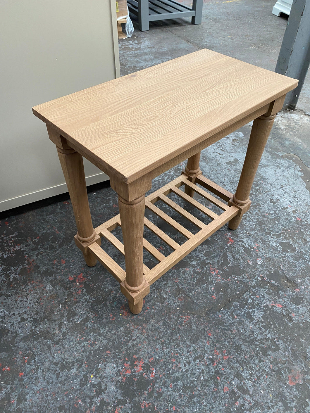 Solid Oak Top Sofa Table furniture delivered 