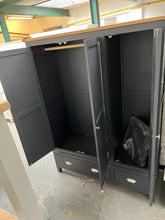 Load image into Gallery viewer, Charcoal Triple Wardrobe furniture delivered 
