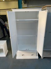 Load image into Gallery viewer, Pensham Pure White Narrow Double Wardrobe furniture delivered 
