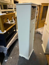 Load image into Gallery viewer, Farmhouse Painted Tall Slim Shoe Cupboard Quality Furniture Clearance Ltd
