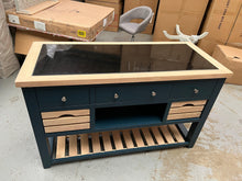 Load image into Gallery viewer, CHESTER MIDNIGHT BLUE Kitchen Island Quality Furniture Clearance Ltd
