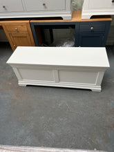 Load image into Gallery viewer, Chantilly Warm White Wide Blanket Box furniture delivered 
