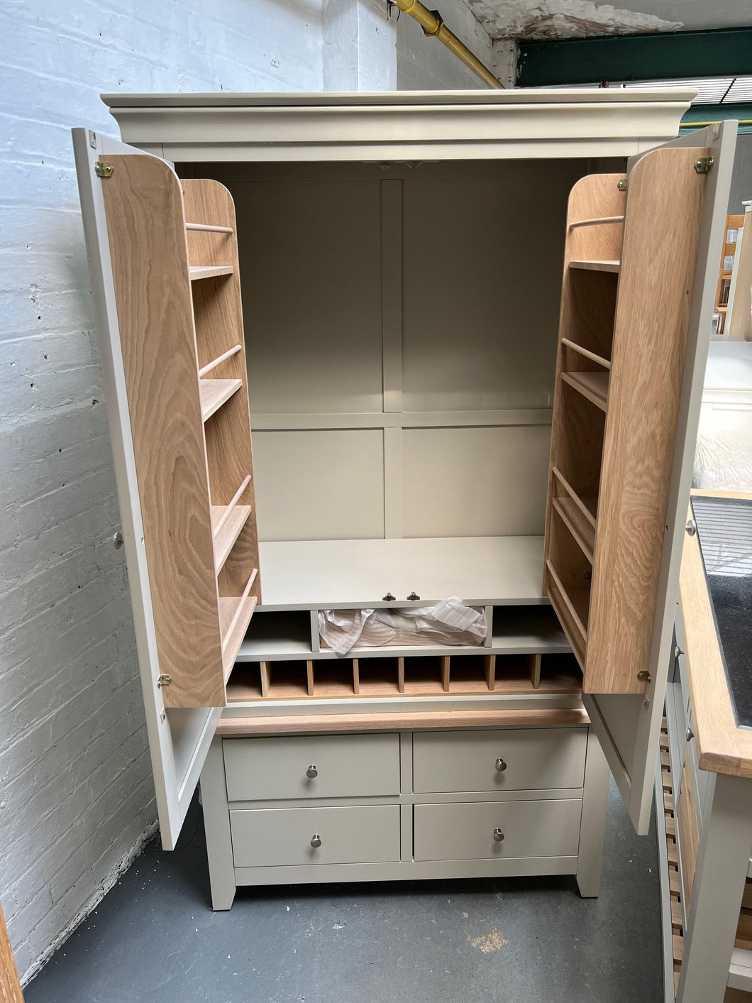 Chester Stone Double Larder furniture delivered 