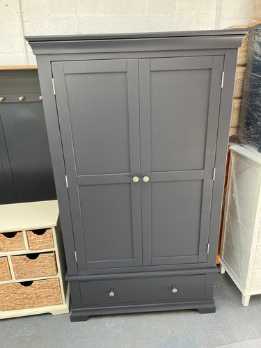 Chantilly Dusky Black Double Wardrobe furniture delivered